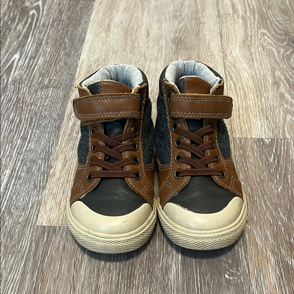 Cat & Jack Brown and Black Sneakers Versatile Everyday Style
